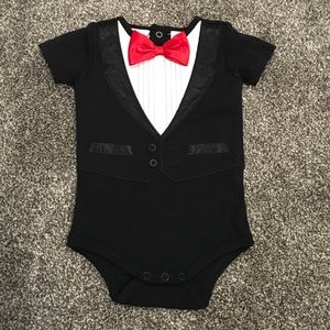 NWT Baby Tuxedo onesie. ADORABLE!! 😍